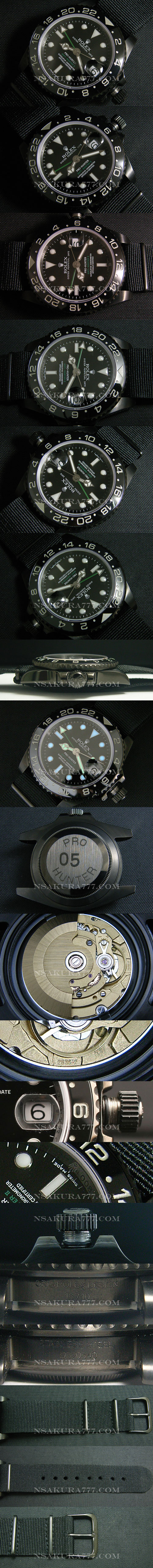 レプリカ時計ロレックス GMT GMTマスターⅡ Ref.116710 {100%セラミックベゼル} Asian 2836-2 搭載 - ウインドウを閉じる