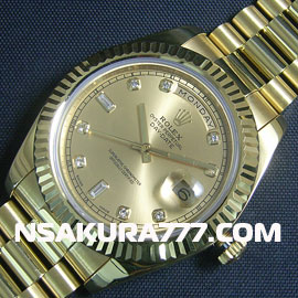 レプリカ時計ロレックス デイデイト II Rolex 3156 28800振動